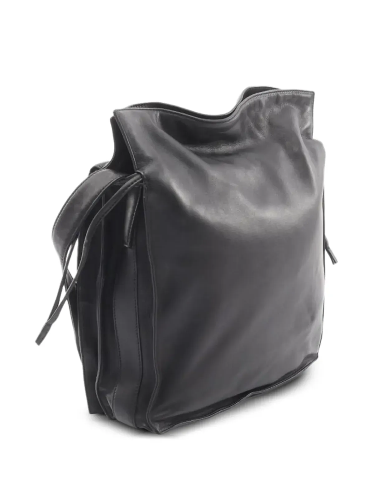 Loewe ビンテージ 2000年代 Flamenco レザー ショルダーバッグ - ブラック - 画像2
