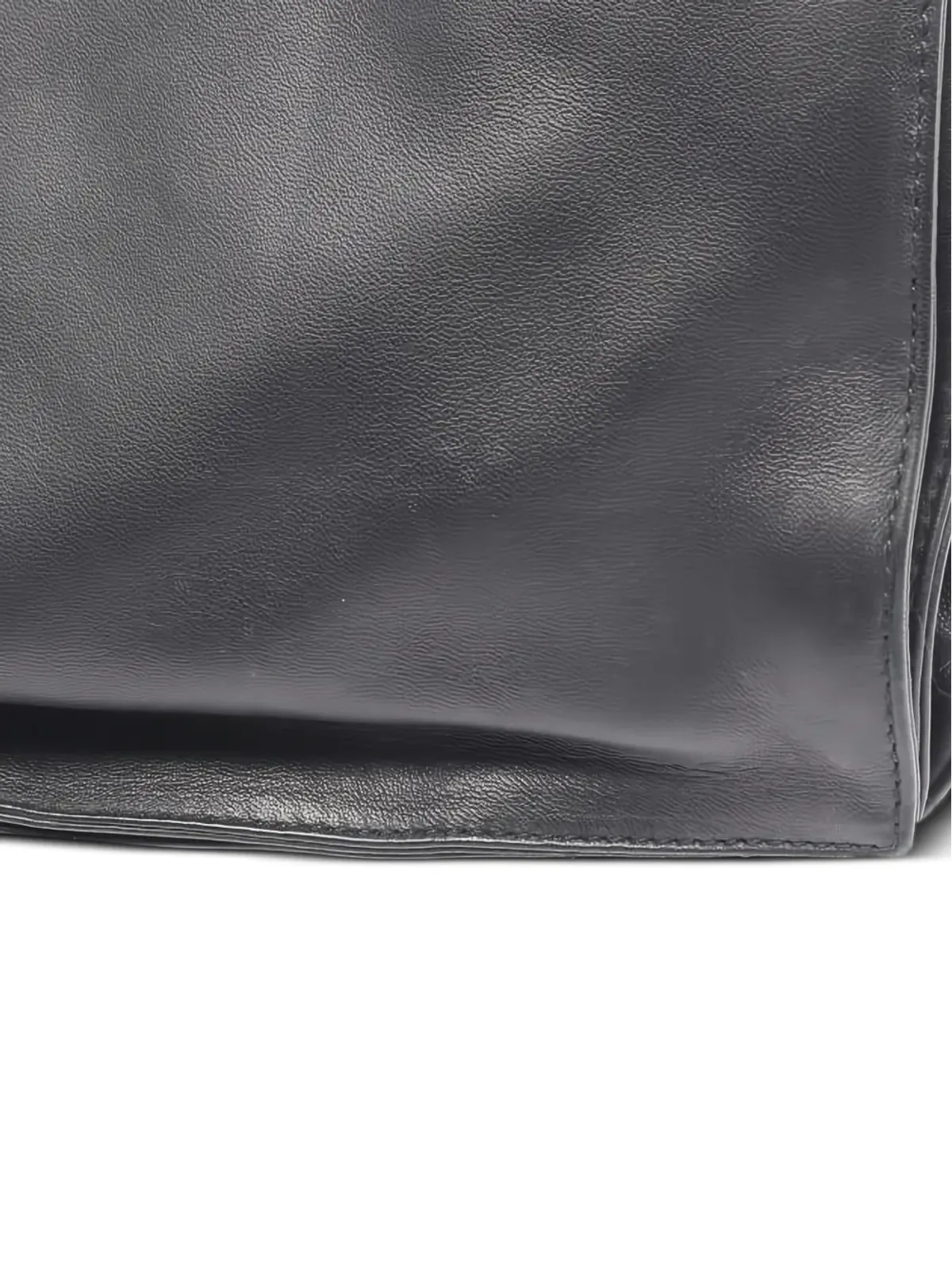 Loewe ビンテージ 2000年代 Flamenco レザー ショルダーバッグ - ブラック - 画像4