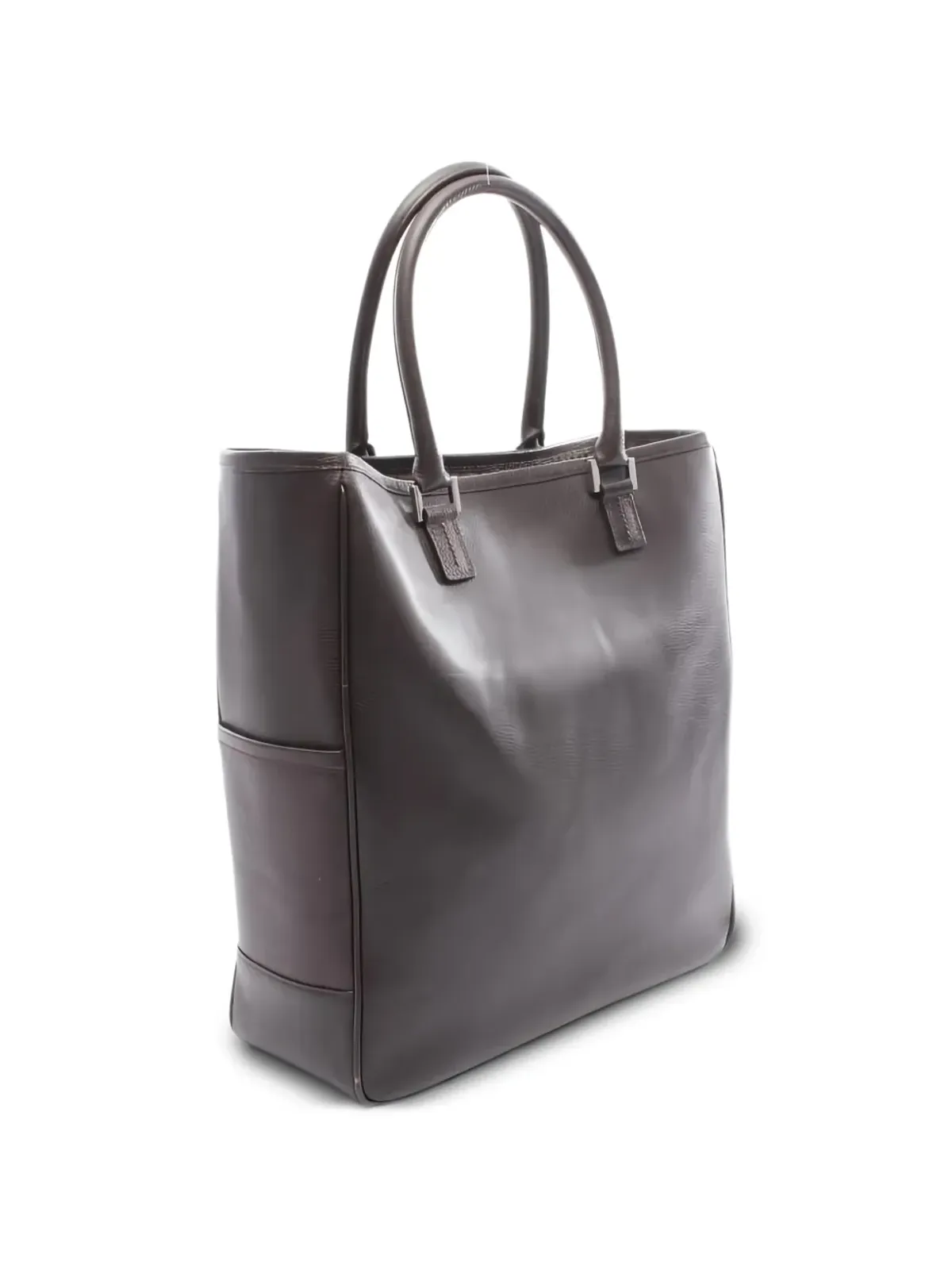 Burberry ビンテージ レザートートバッグ - 画像2