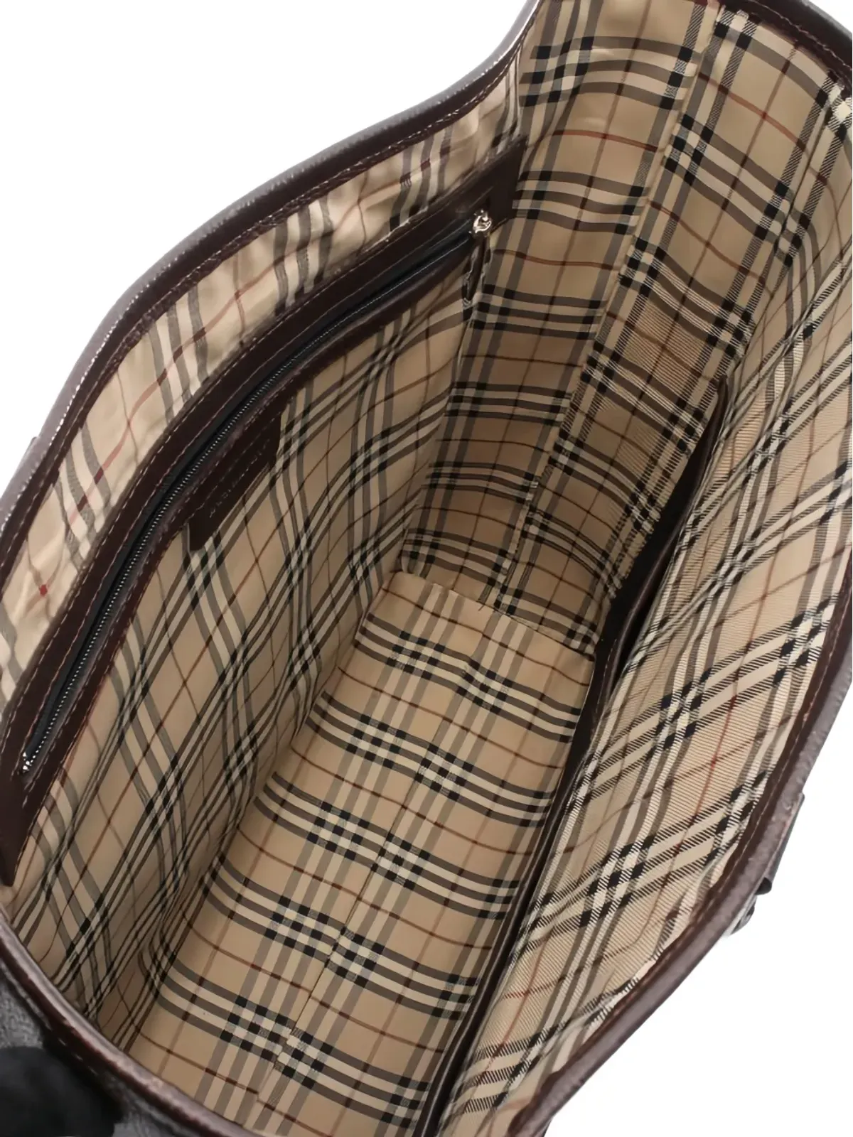 Burberry ビンテージ レザートートバッグ - 画像3