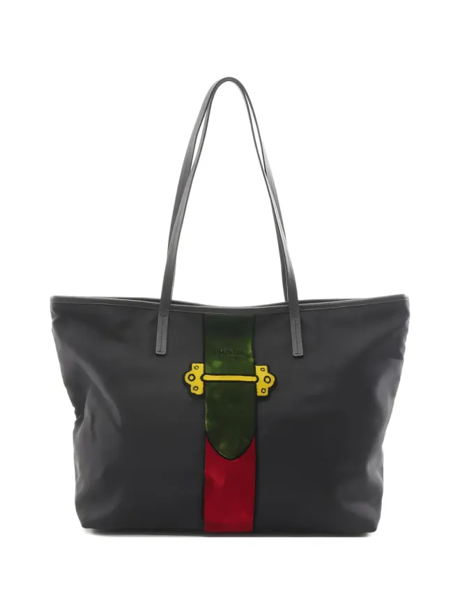 Prada Pre-Owned Prada ビンテージ Cayet Trompe L'oeil トートバッグの商品画像