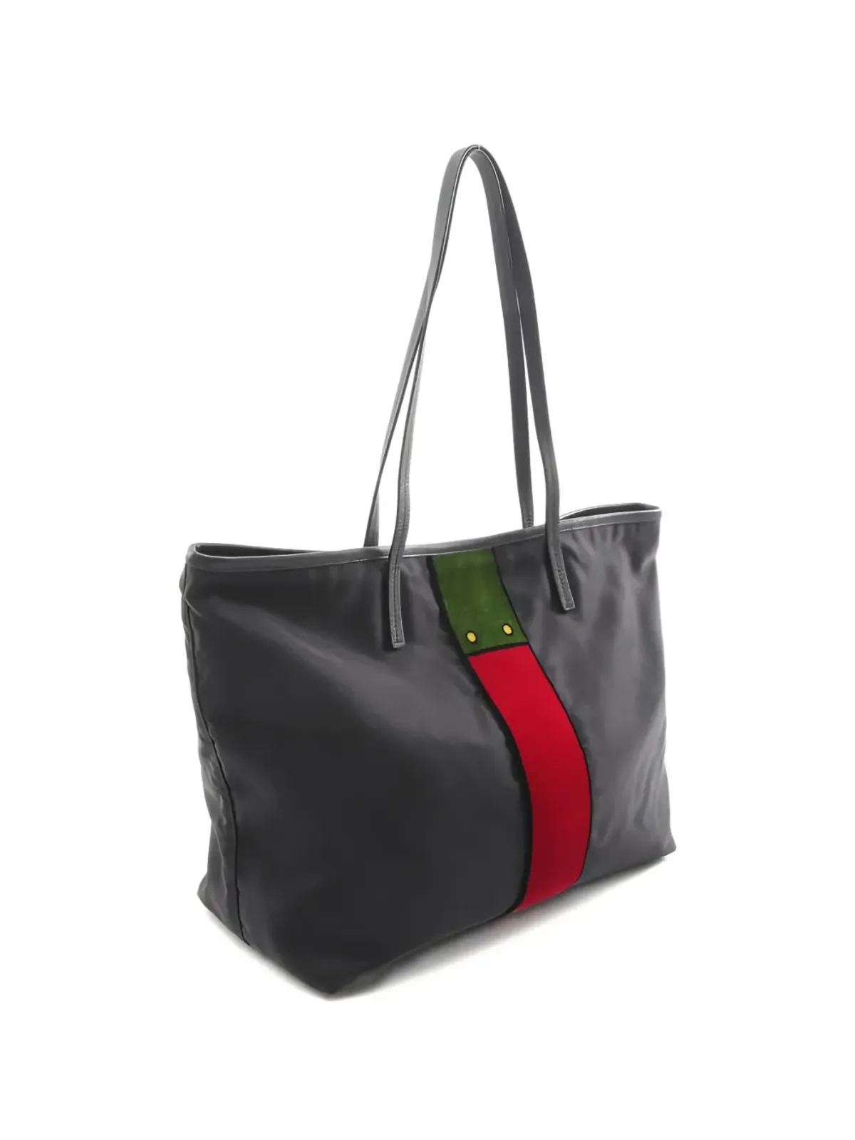 Prada ビンテージ Cayet Trompe L'oeil トートバッグ - 画像2