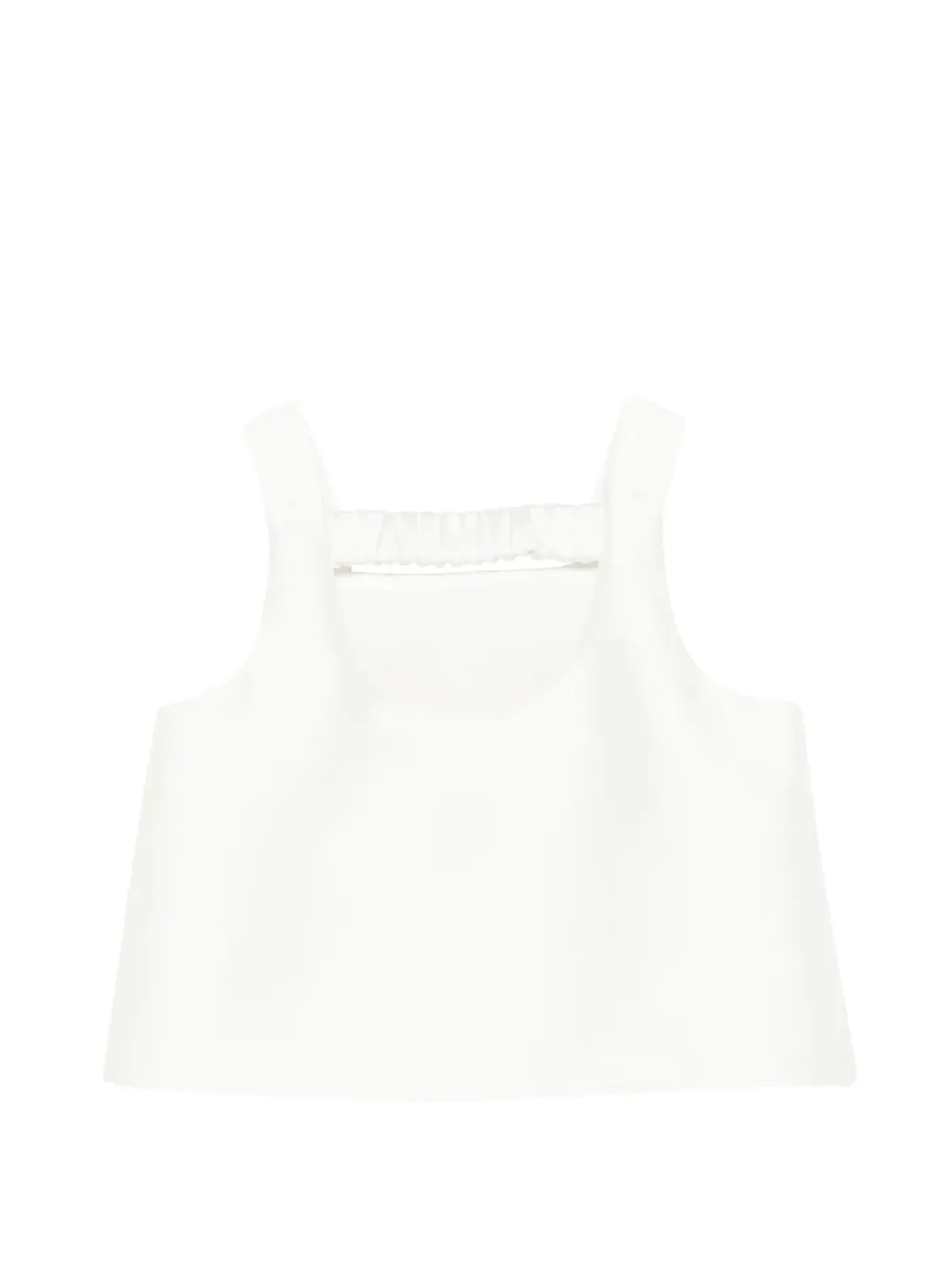 Simonetta square-neck top - White - 画像2