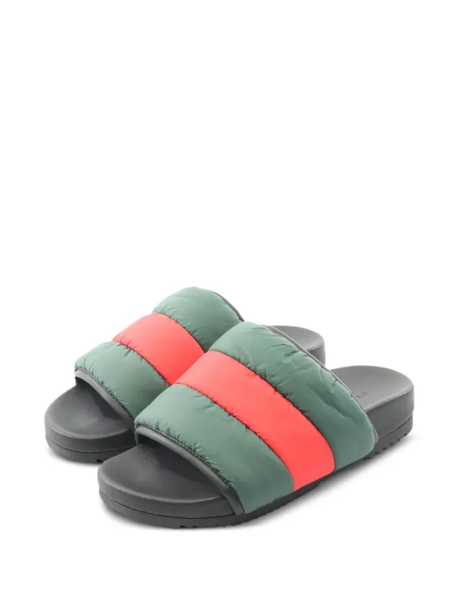 Gucci Pre-Owned Gucci ビンテージ 2010年代 ウェブパッド入りスライド グリーンの商品画像