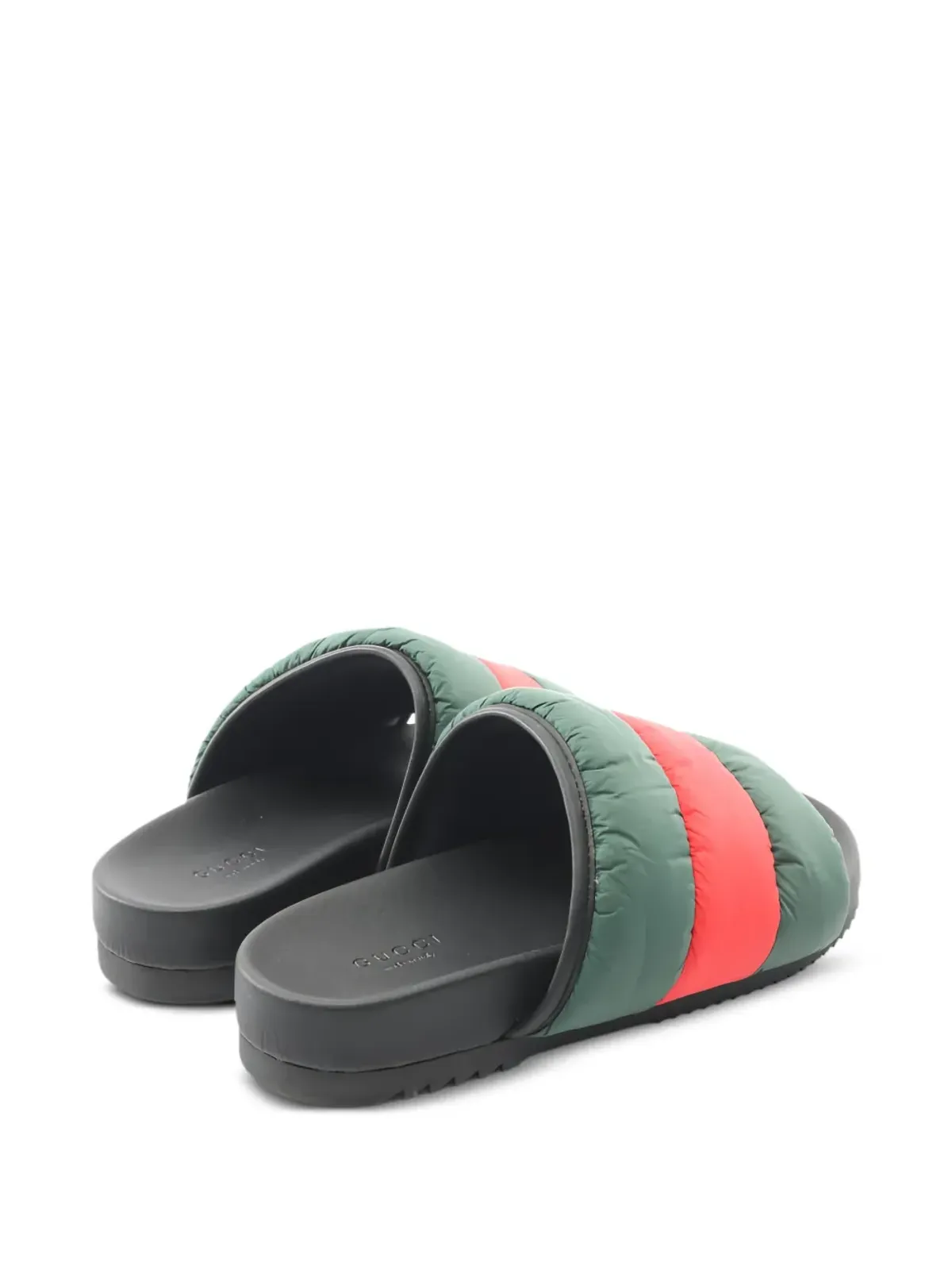Gucci ビンテージ 2010年代 ウェブパッド入りスライド グリーン - 画像2