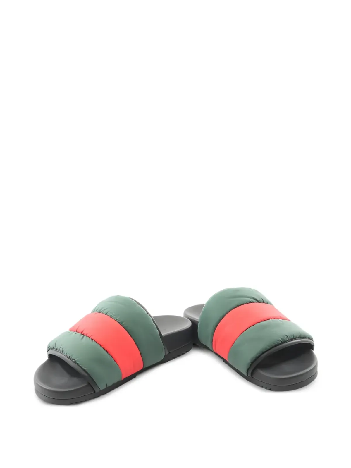 Gucci ビンテージ 2010年代 ウェブパッド入りスライド グリーン - 画像3