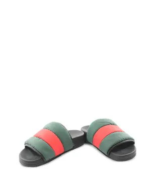 Gucci ビンテージ 2010年代 ウェブパッド入りスライド グリーン - サムネイル3