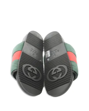 Gucci ビンテージ 2010年代 ウェブパッド入りスライド グリーン - サムネイル4