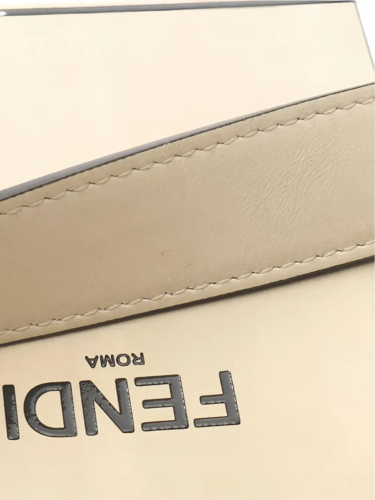 Fendi Pre-Owned ボックスレザーショルダーバッグ - 画像3