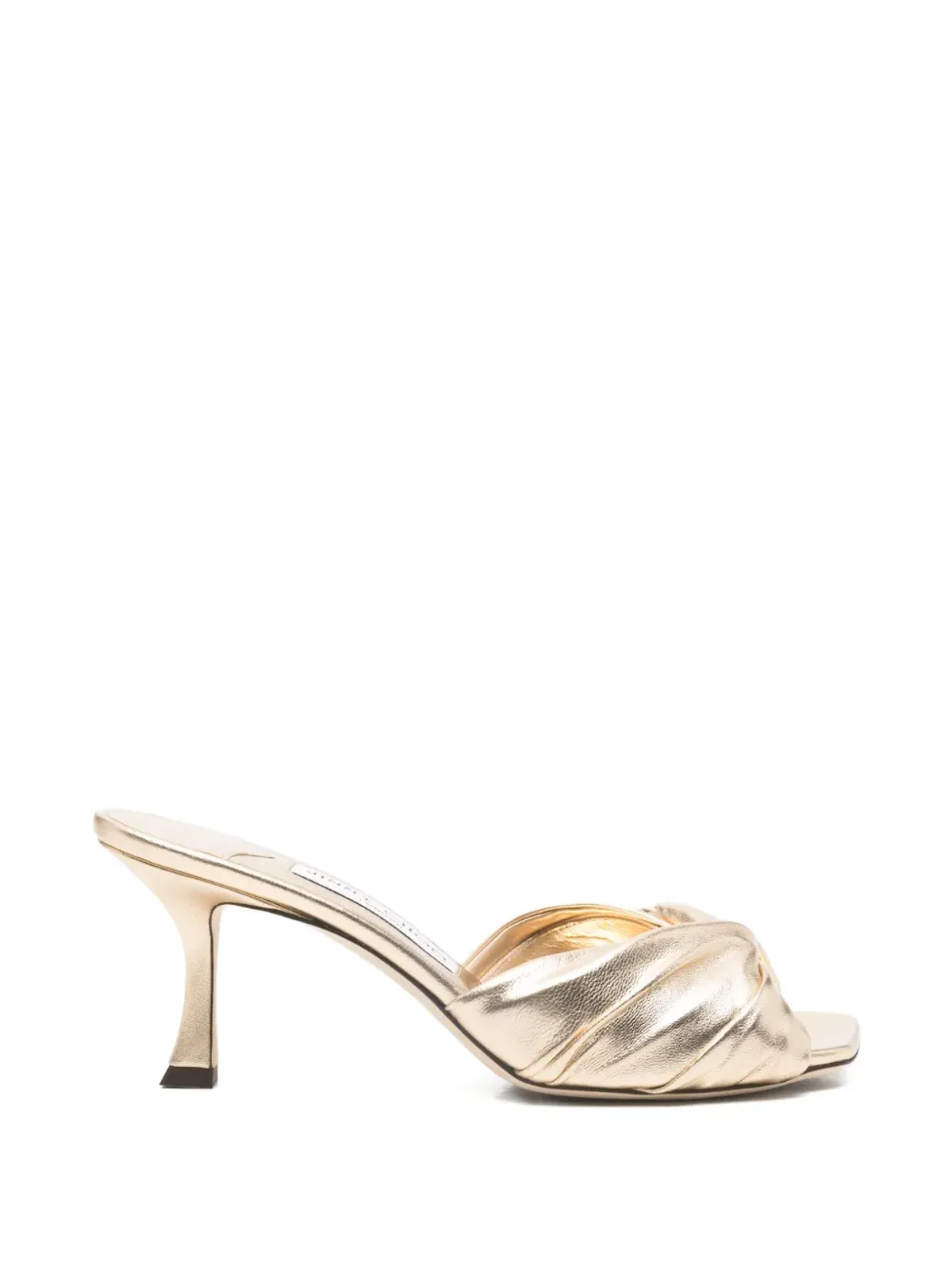 Jimmy Choo Skye twisted mules - Gold - 画像1