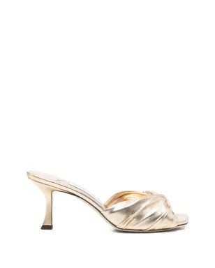 Jimmy Choo Skye twisted mules - Gold - サムネイル1
