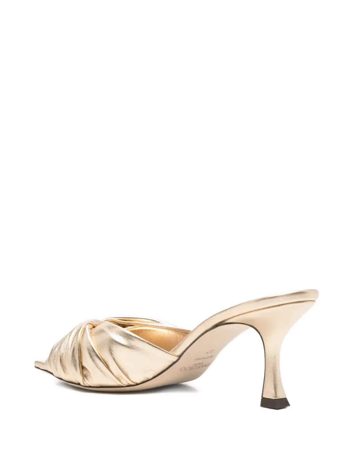 Jimmy Choo Skye twisted mules - Gold - 画像3
