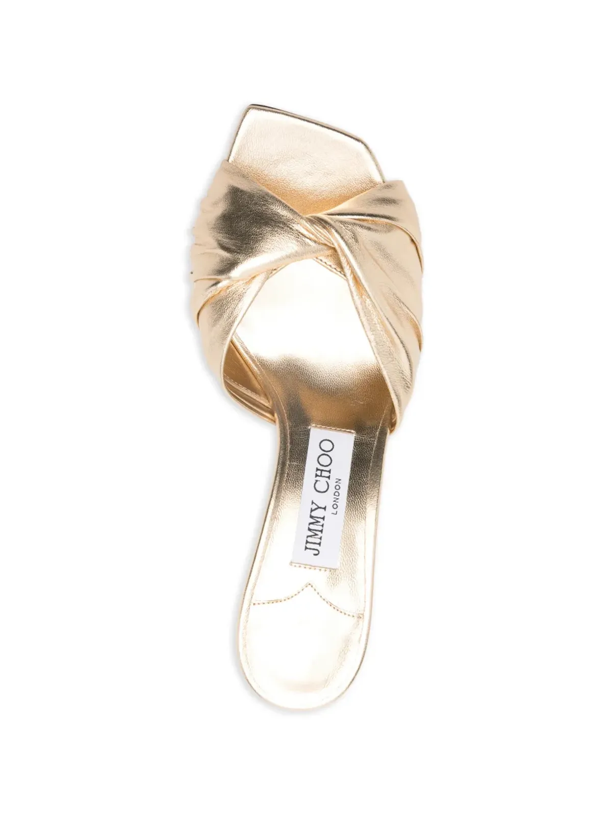 Jimmy Choo Skye twisted mules - Gold - 画像4