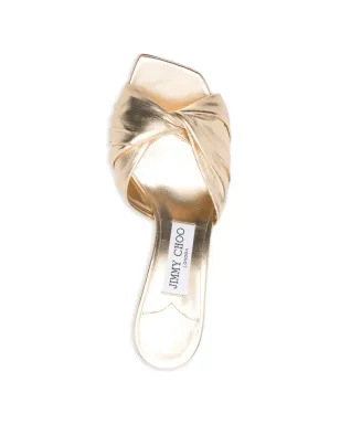 Jimmy Choo Skye twisted mules - Gold - サムネイル4