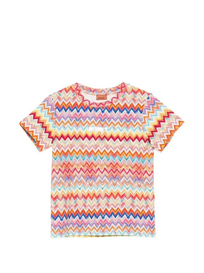 Missoni Kids Missoni Kids ジグザグ柄 半袖Tシャツの商品画像
