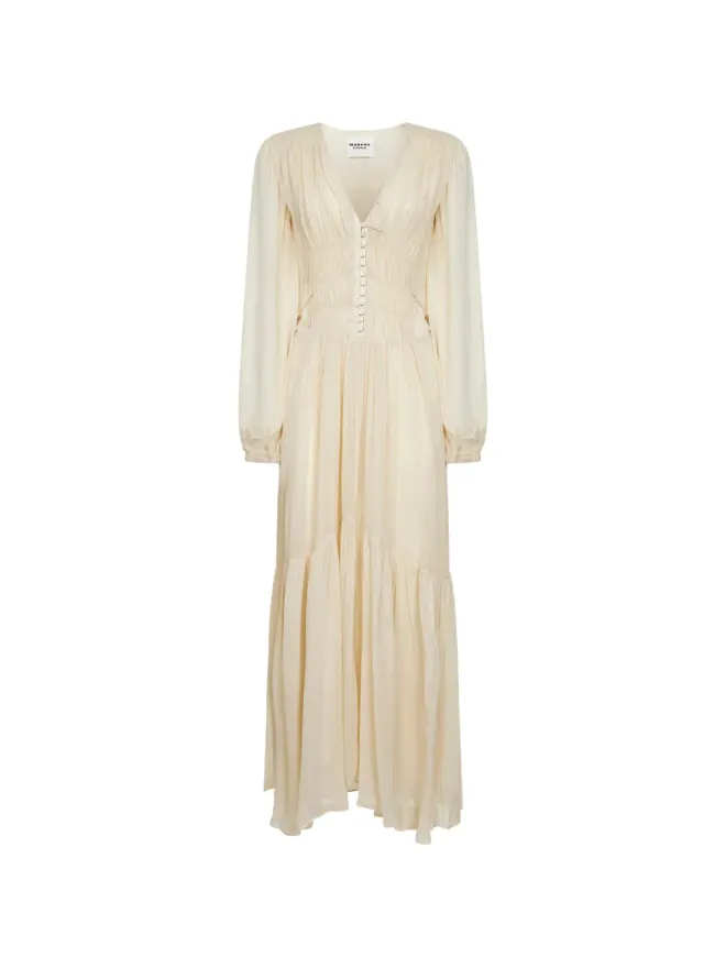 MARANT ÉTOILE MARANT ÉTOILE プリーツ Vネック マキシドレスの商品画像