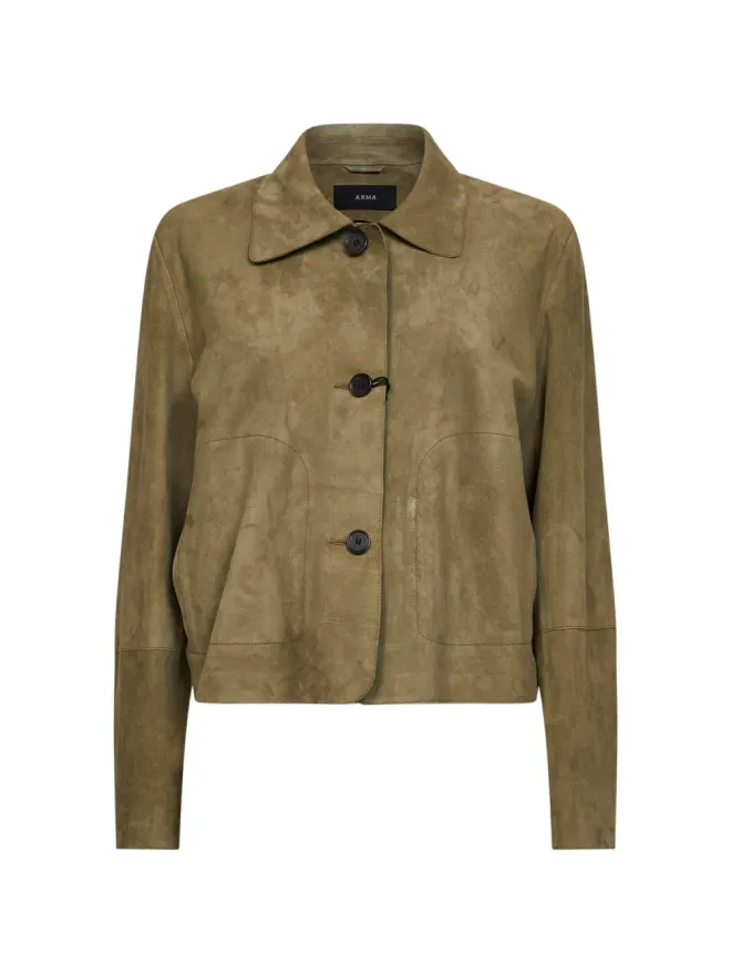 ARMA Arma Emy collared jacket - Greenの商品画像