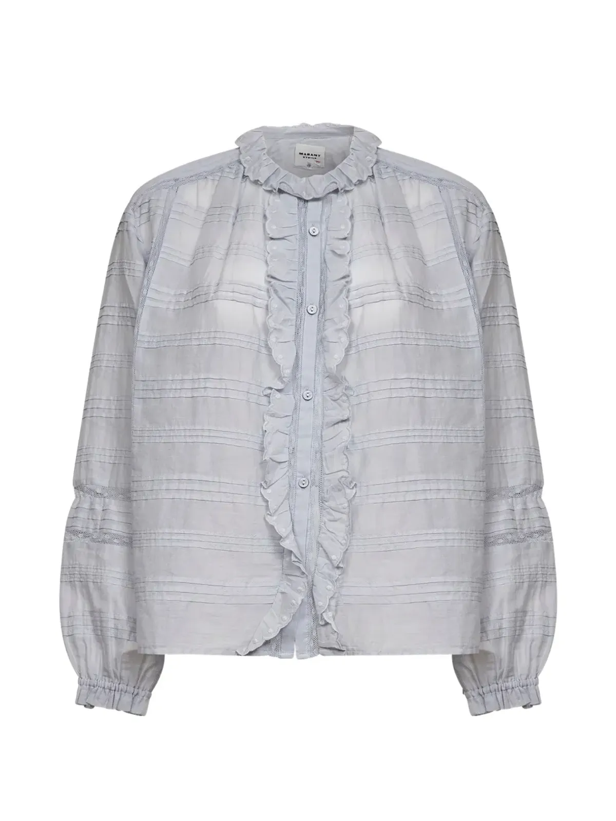 MARANT ÉTOILE ボタン付きフリルシャツ - 画像1