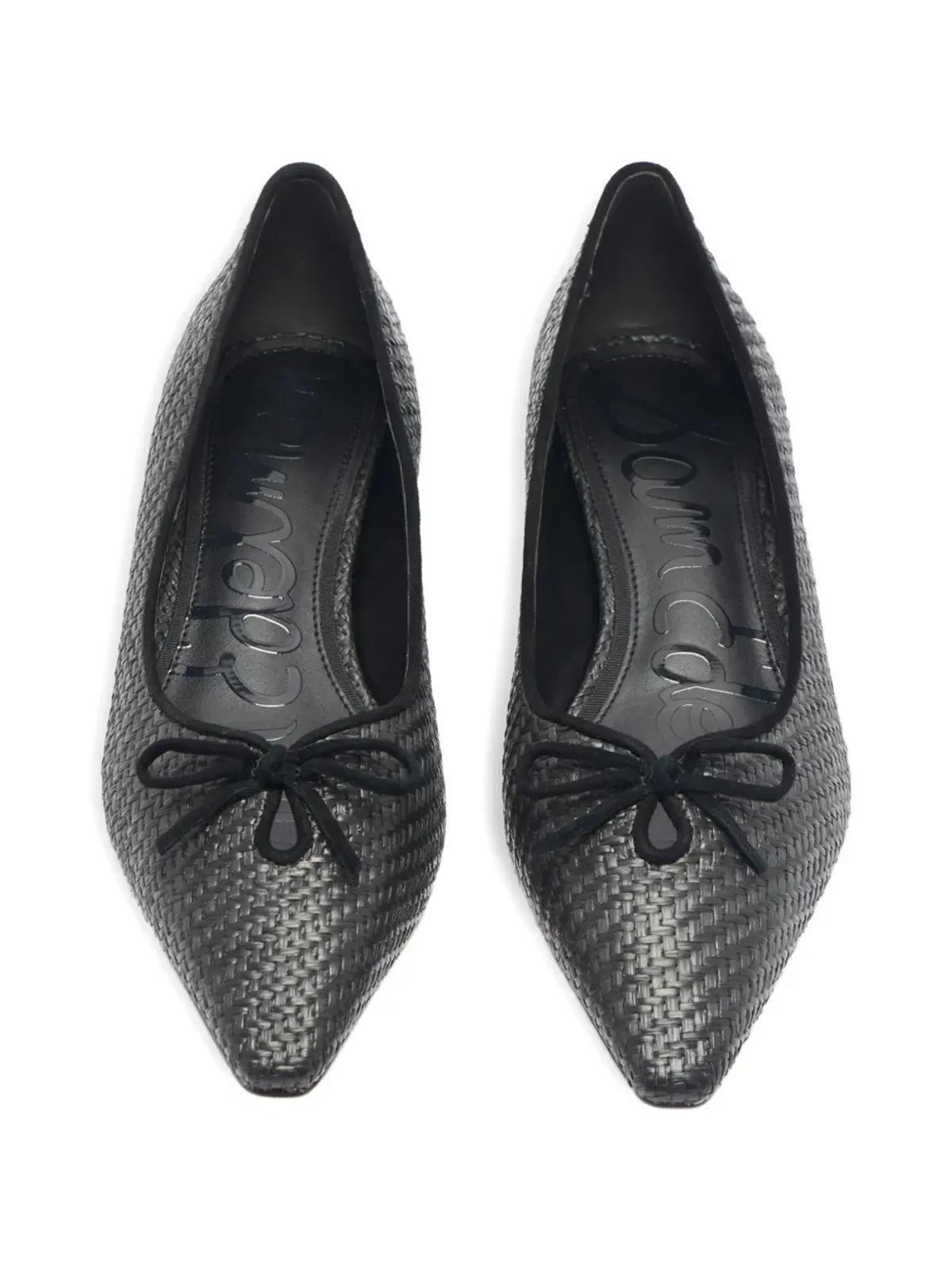 Sam Edelman Esmira ボウ付きウェーブ編み バレエフラットパンプス - 画像3