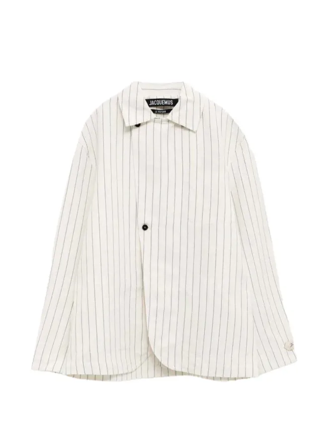 JACQUEMUS Jacquemus Dimancheストライプジャケットの商品画像