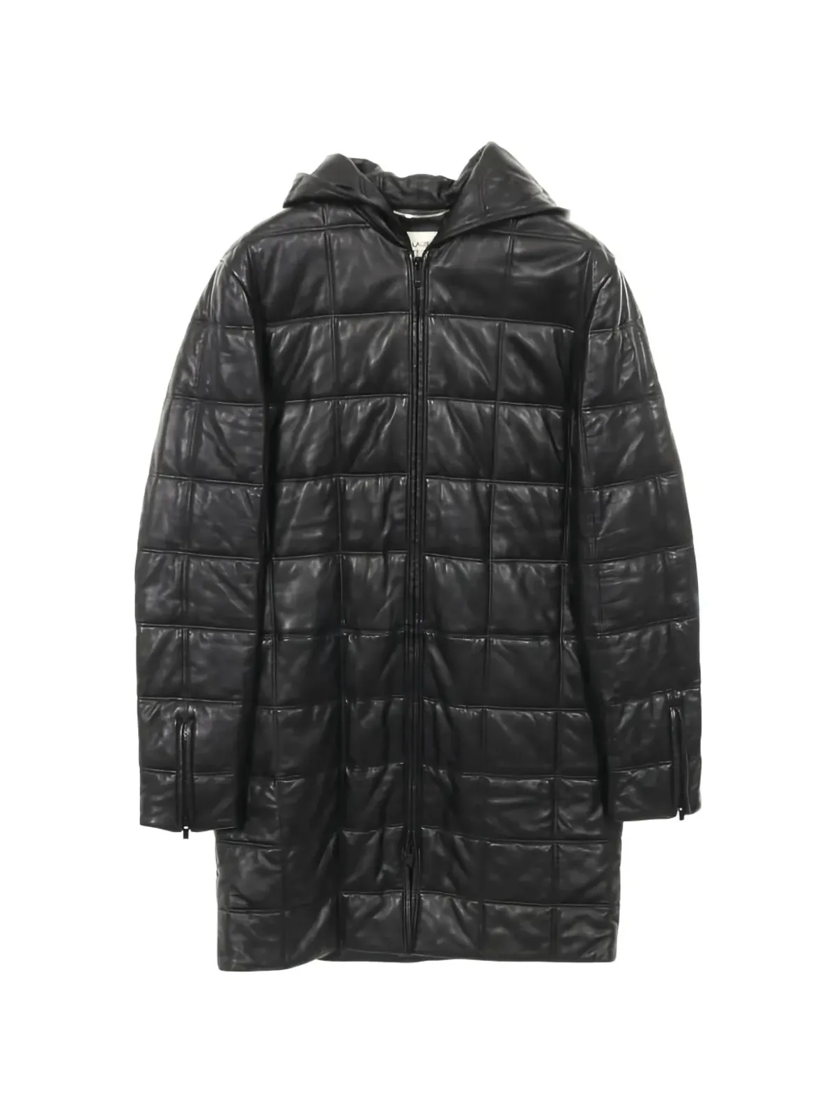 Saint Laurent Pre-Owned キルティングフード付きコート - 画像1