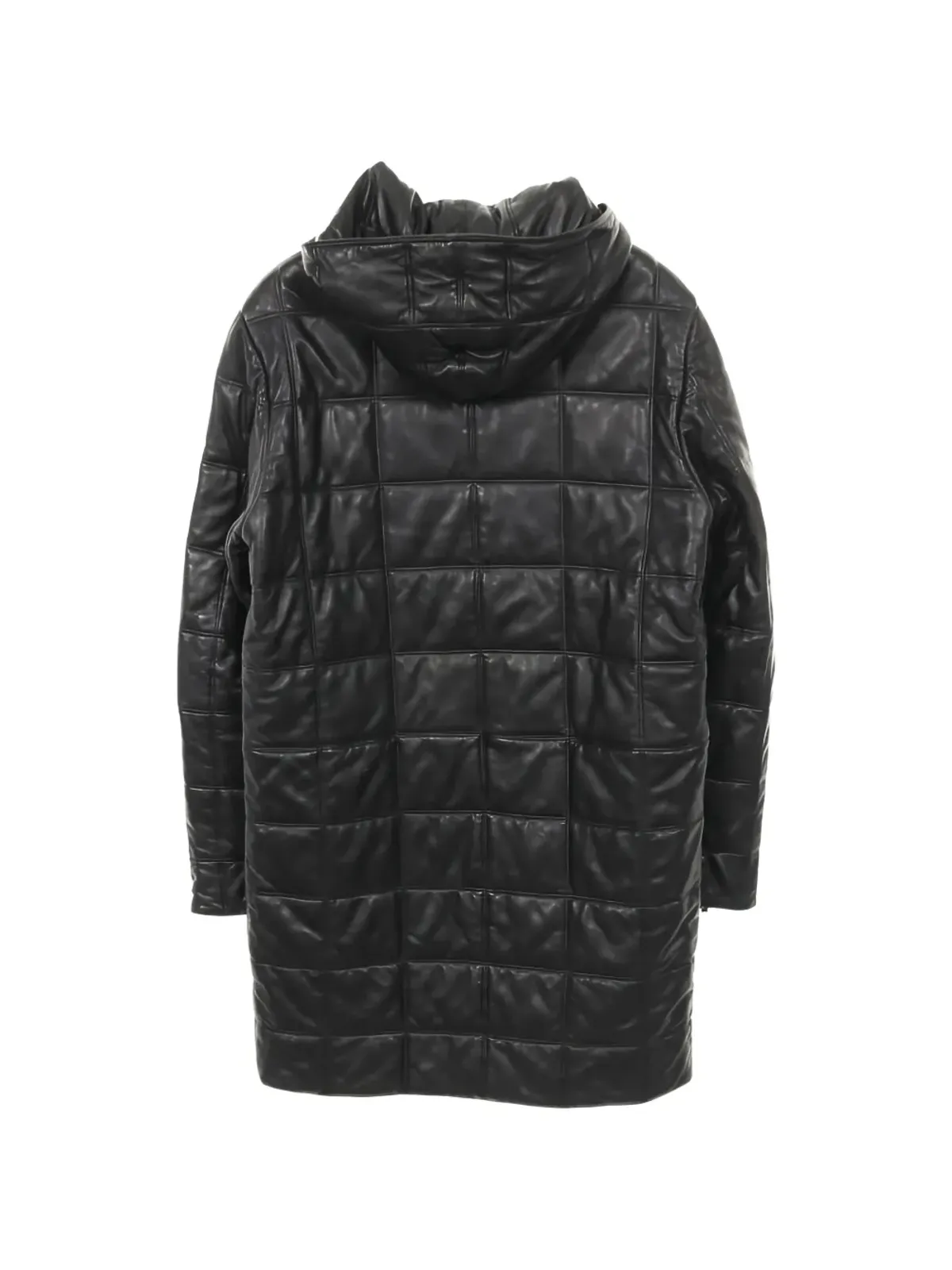 Saint Laurent Pre-Owned キルティングフード付きコート - 画像2