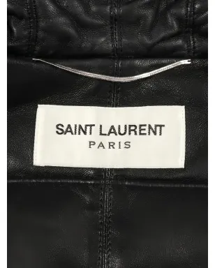 Saint Laurent Pre-Owned キルティングフード付きコート - サムネイル3