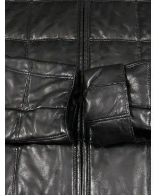 Saint Laurent Pre-Owned キルティングフード付きコート - サムネイル4