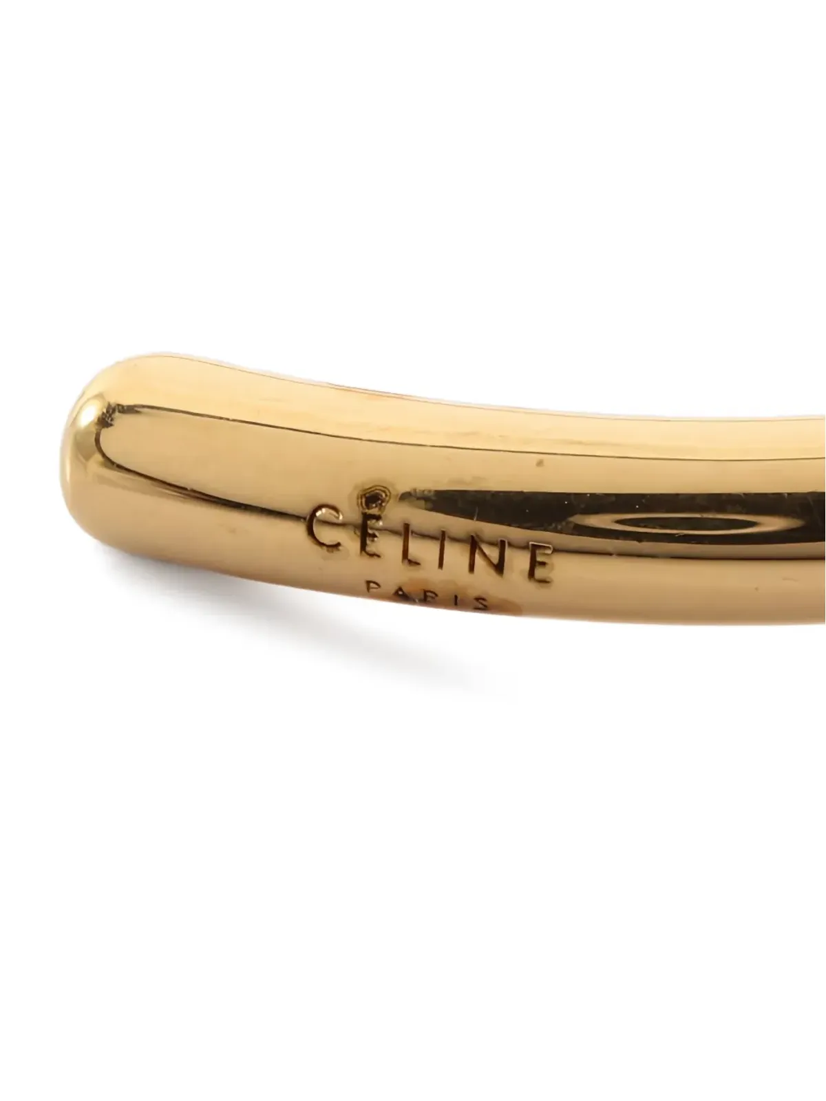 Celine Pre-Owned 2010s ノットディテール フェイクパール バングル - 画像5