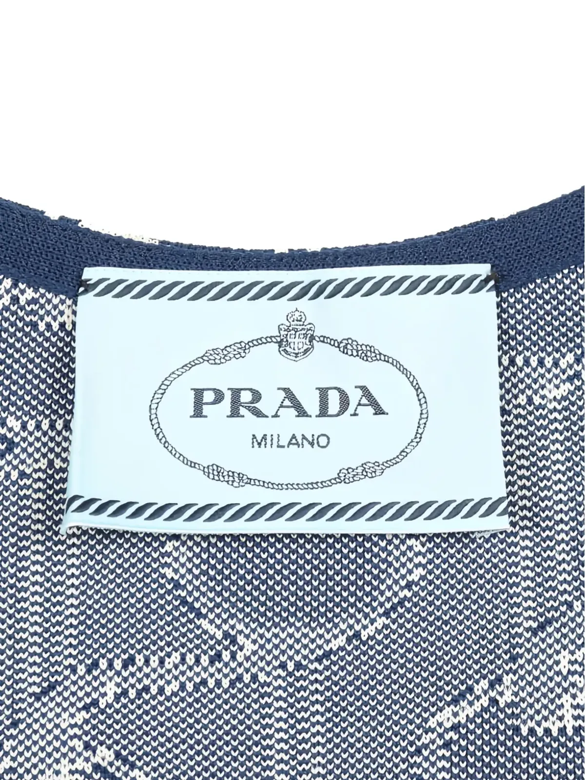 Prada Pre-Owned 幾何学柄ミニドレス - 画像3