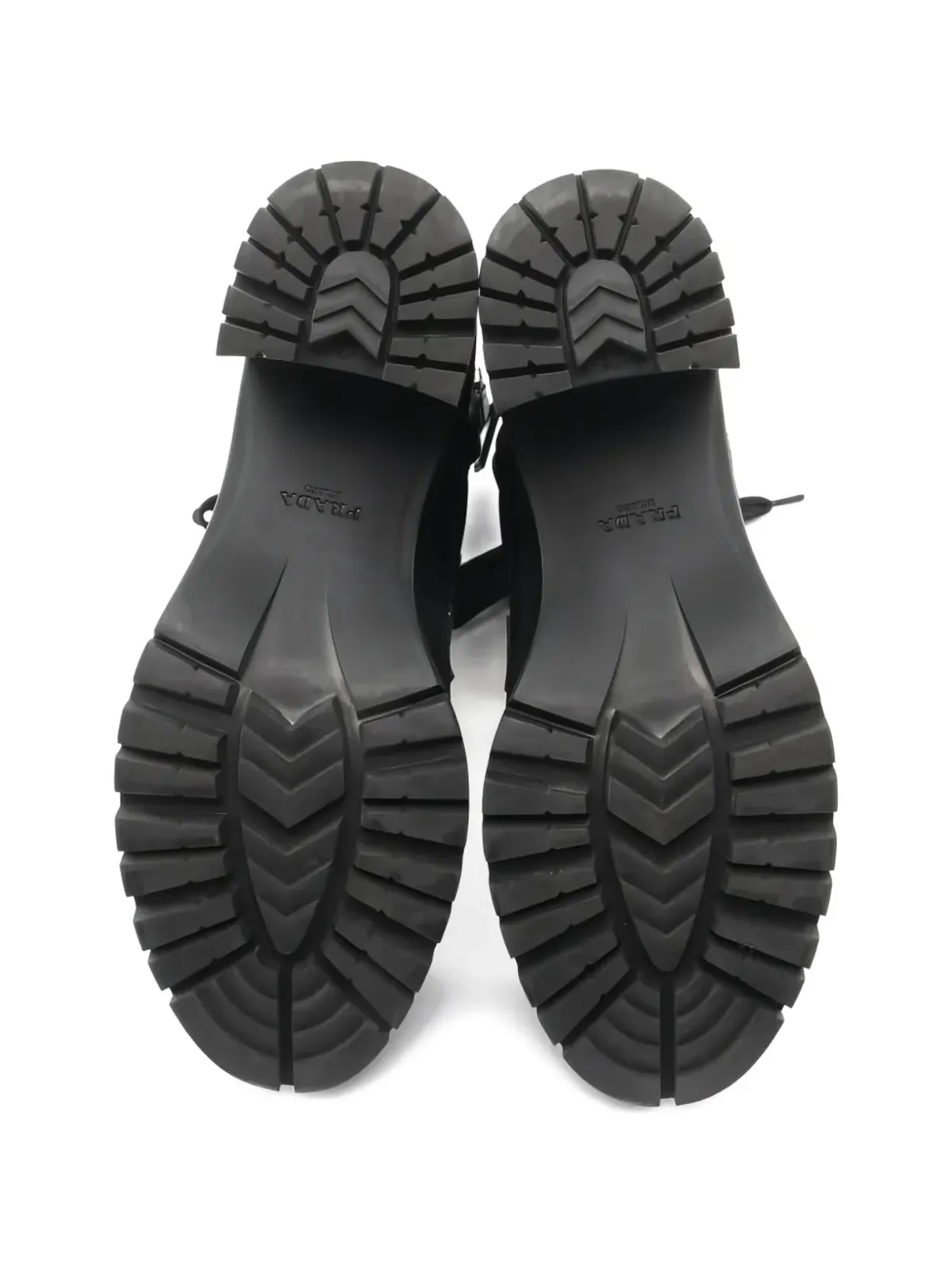 Prada ビンテージ レザー レースアップ ブーツ - 画像4