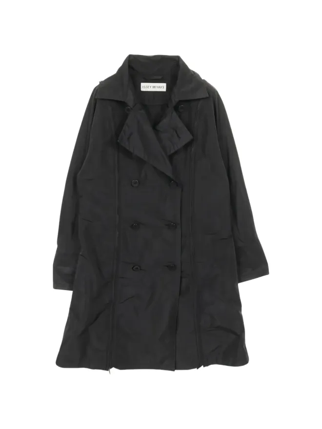 Issey Miyake Pre-Owned Issey Miyake Pre-Owned 2000s ボタン付き トレンチコートの商品画像