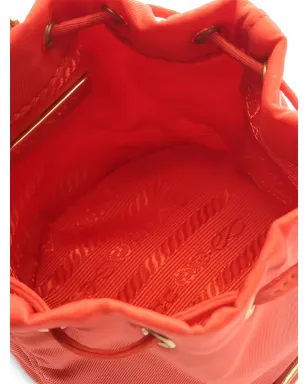 Prada Pre-Owned 2020s Re-Nylon ポーチバッグ - オレンジ - サムネイル5