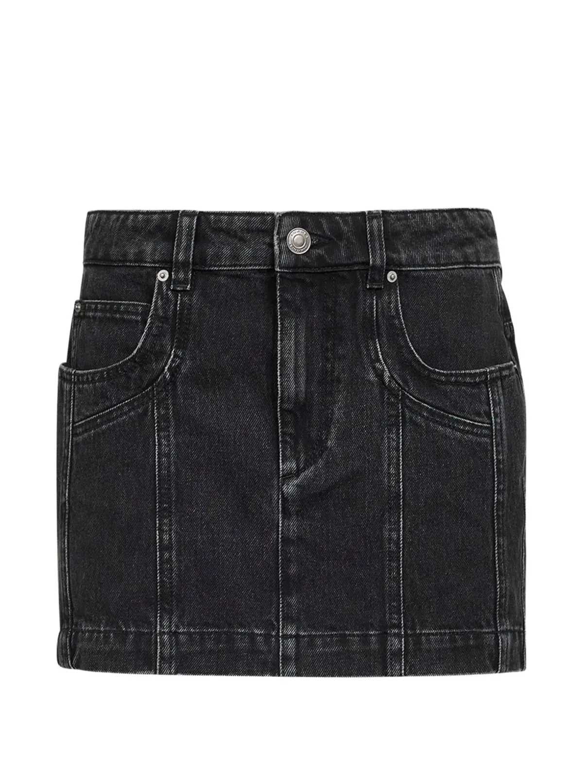 MARANT ÉTOILE five-pocket mini skirt - Black - 画像1