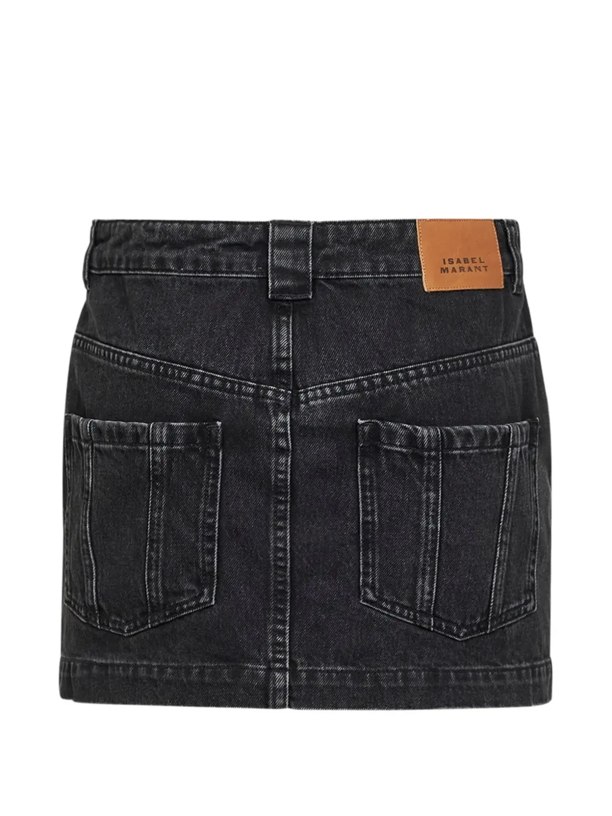 MARANT ÉTOILE five-pocket mini skirt - Black - 画像2