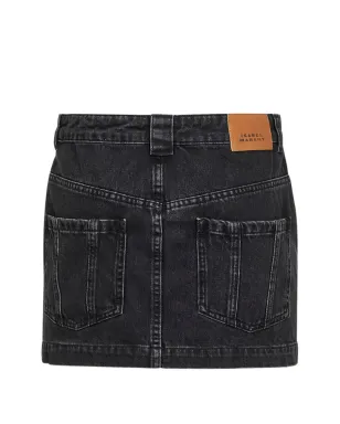 MARANT ÉTOILE five-pocket mini skirt - Black - サムネイル2