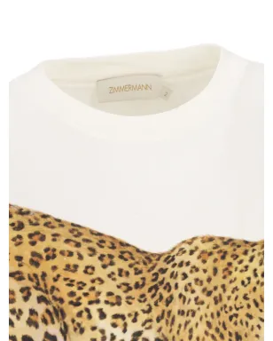 ZIMMERMANN レオパード柄Tシャツ - サムネイル4