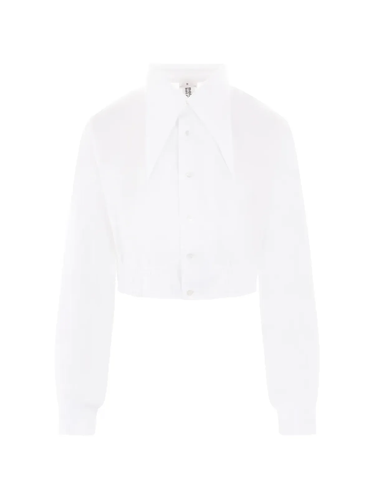 Noir Kei Ninomiya オーバーサイズカラーエラスティックシャツ - White - 画像1