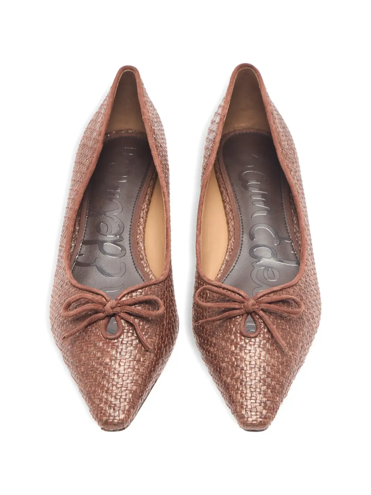 Sam Edelman ボウ付き ポインテッド バレエフラット パンプス - ブラウン - 画像3