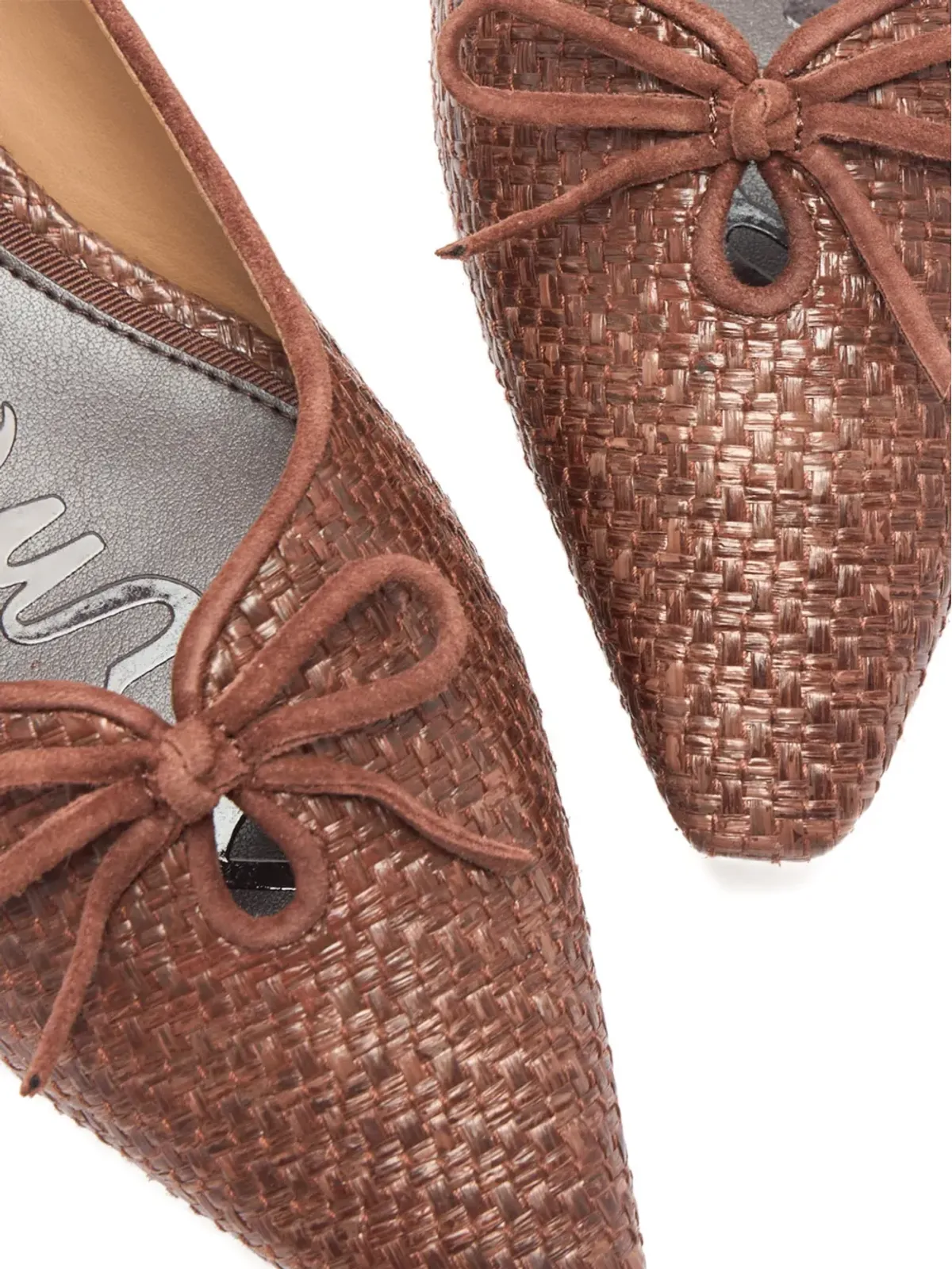 Sam Edelman ボウ付き ポインテッド バレエフラット パンプス - ブラウン - 画像4