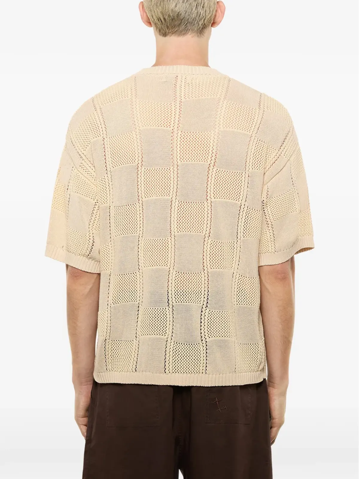 Laneus ニットチェックTシャツ - 画像3