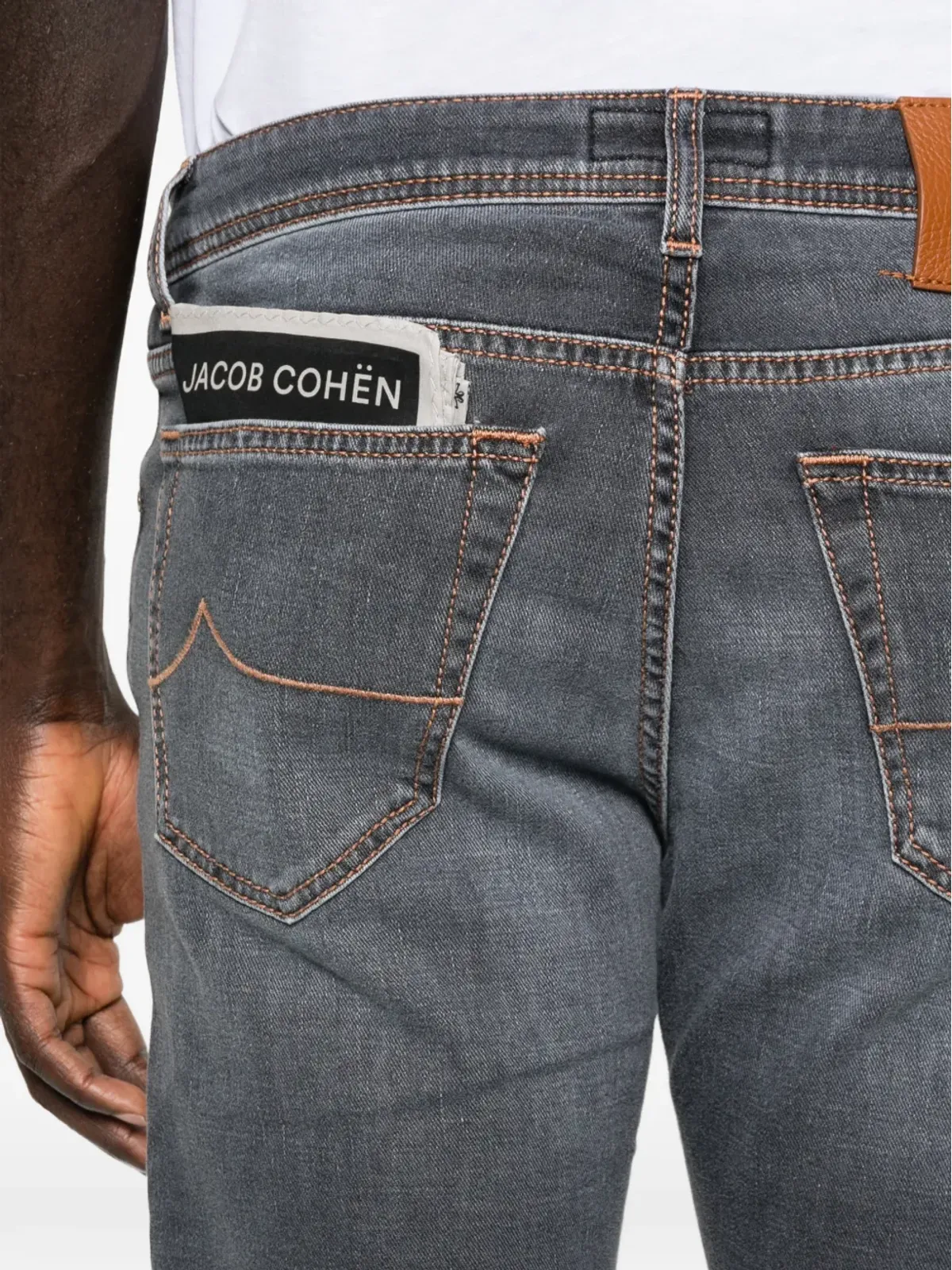 Jacob Cohën スリムフィットファイブポケットジーンズ - グレー - 画像5