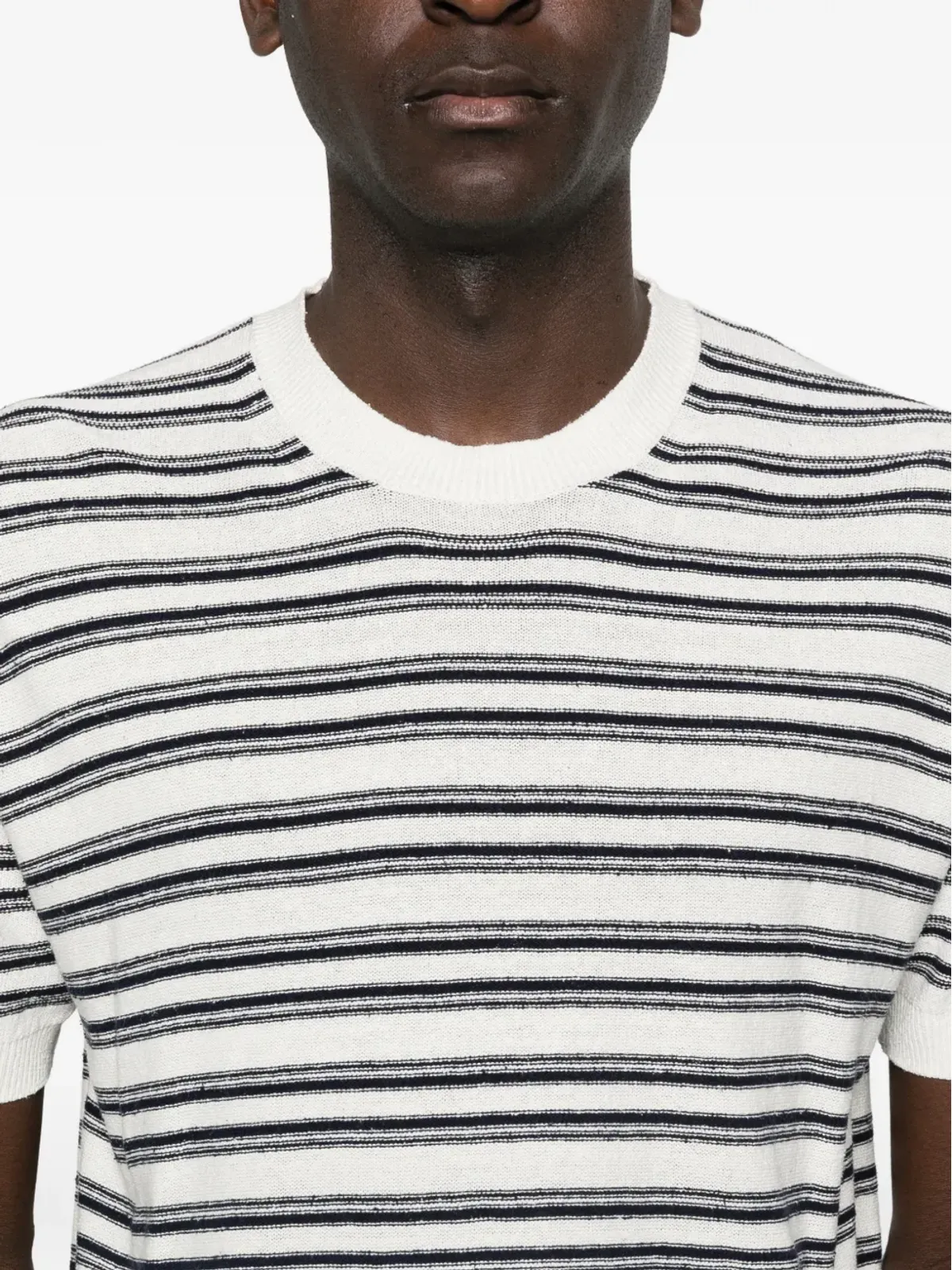 Paolo Pecora ストライプTシャツ - 画像5