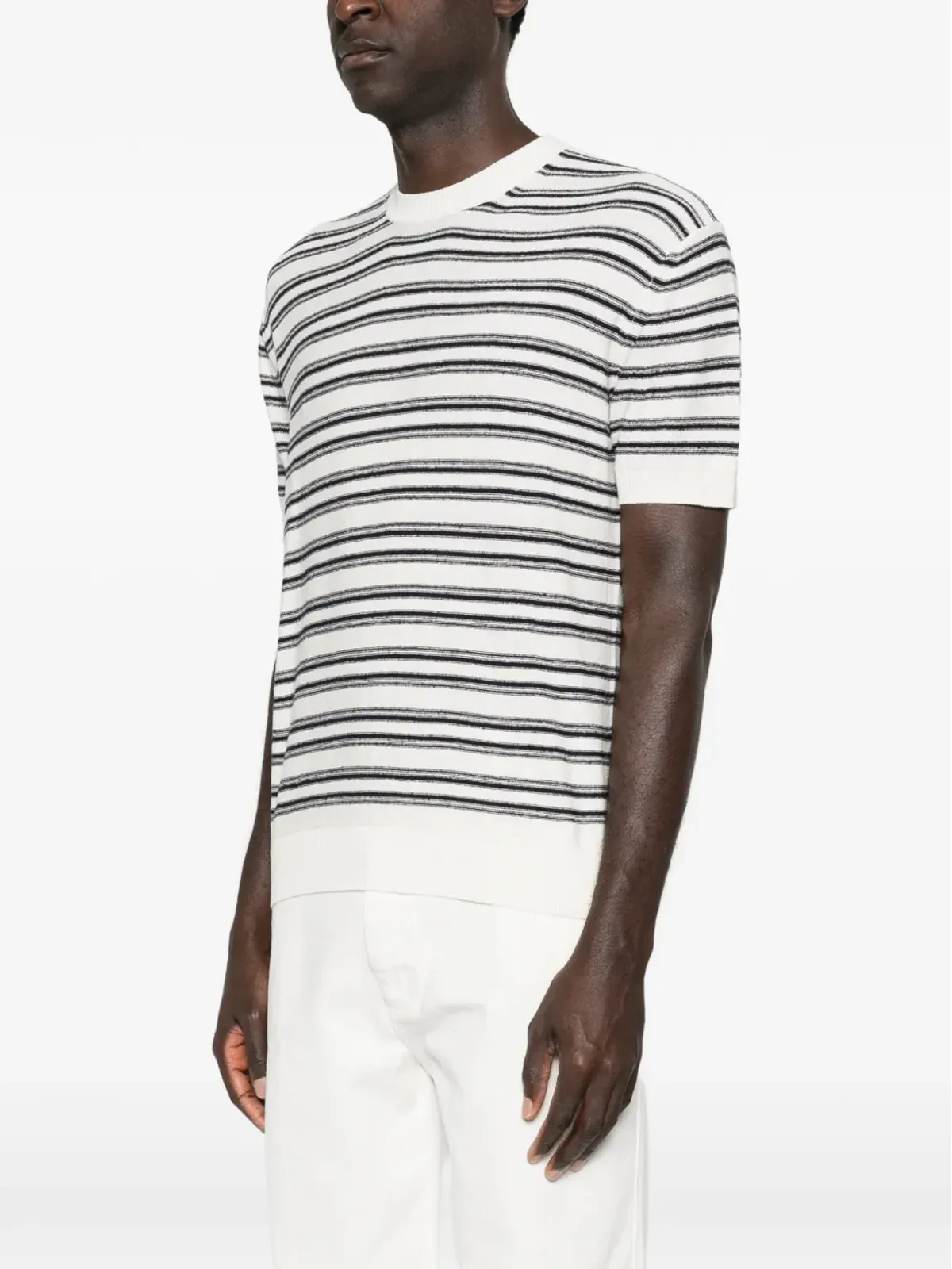 Paolo Pecora ストライプTシャツ - 画像3