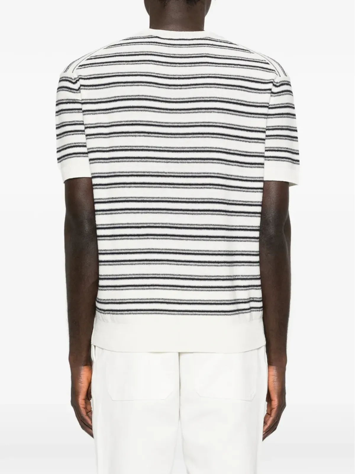 Paolo Pecora ストライプTシャツ - 画像4