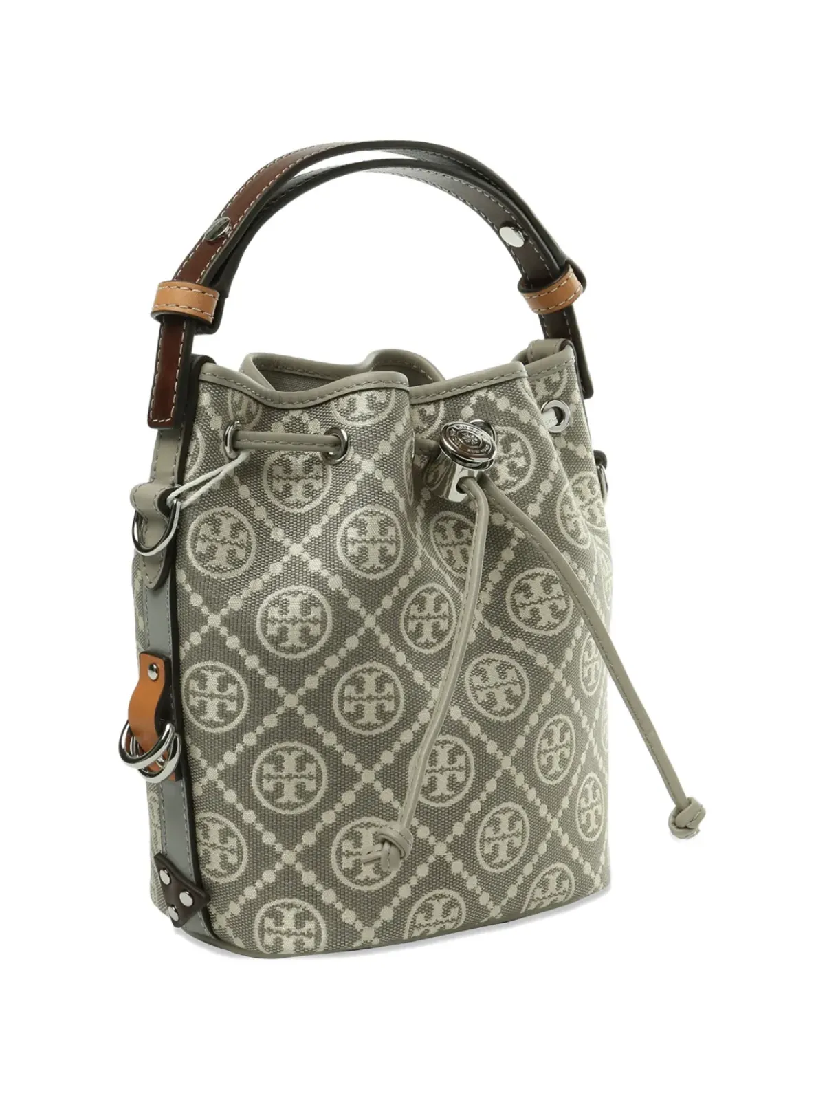 Tory Burch モノグラム ドローストリング バケットバッグ - 画像2