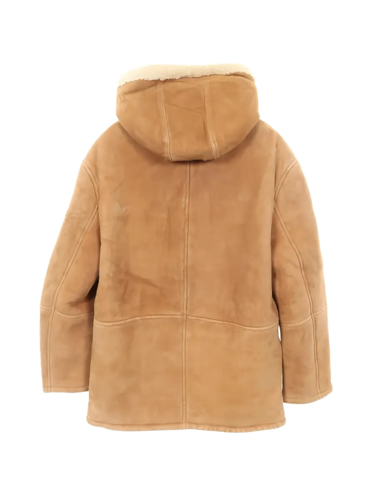 Saint Laurent Pre-Owned フード付きスエードコート - 画像2