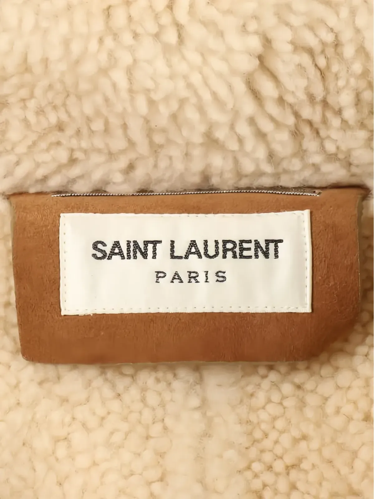 Saint Laurent Pre-Owned フード付きスエードコート - 画像3