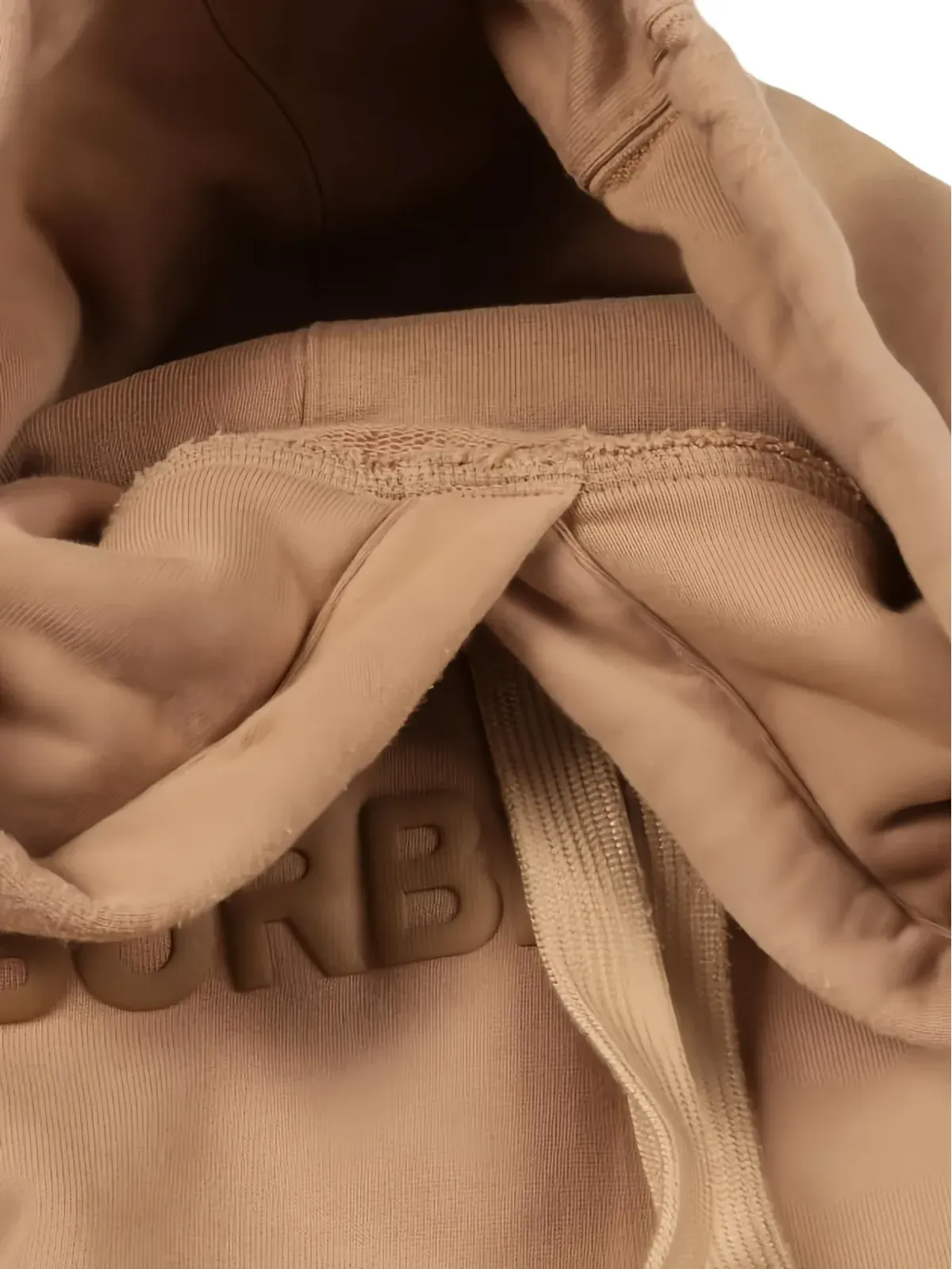 Burberry Pre-Owned 2000s logo-print cotton hoodie - Neutrals - 画像4