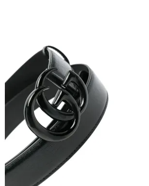 Gucci Pre-Owned ロゴバックル レザーベルト ブラック - サムネイル2